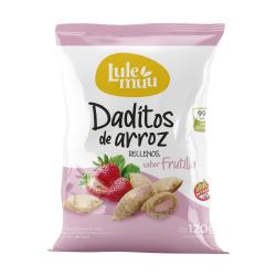 Daditos arróz rellenos con frutilla Lulemuu 120 Gr