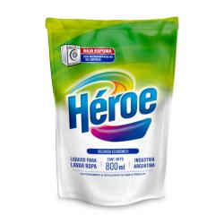 Jabón líquido lavarropas automático - doy pack Héroe 800 Ml