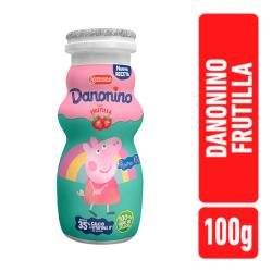 Alimento lácteo bebible frutilla - botella Danonino 100 Gr