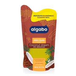 Jabón líquido coco y vainilla - repuesto Algabo 300 Ml