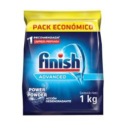 Detergente en polvo para máquina lavavajilla.- bolsa Finish 1 Kg