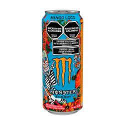 Bebida energizante gasificada mango loco - lata Monster 473 Cm3