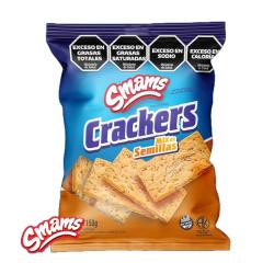 Galletitas crackers con semillas sin tacc Smams 150 Gr