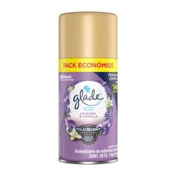 Aromatizante de ambiente automático repuesto lavanda y vainilla Glade 170 Cm3