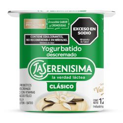 Yogur batido descremado vainilla - pote La Serenisima 120 Gr