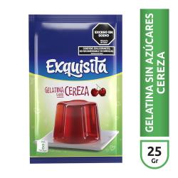Gelatina light cereza Exquisita 25 Gr