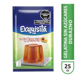 Gelatina light durazno Exquisita 25 Gr