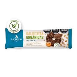 Galletita orgánica cacao y miel Cachafaz 170 Gr