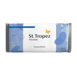 Jabón de tocador frescura marina 3x125gr St. Tropez 375 Gr