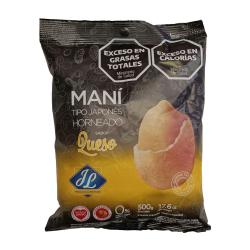 Maní crocante sabor queso J L 500 Gr