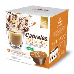 Café con leche cápsulas dolce gusto Cabrales 120 Gr