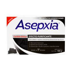 Jabon de tocador carbon detox - estuche Asepxia 100 Gr