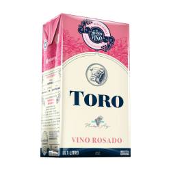 Vino rosado - tetra Toro 1 Lt