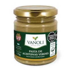 Pasta de aceitunas verdes - frasco Vanoli 170 Gr