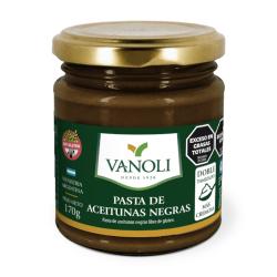 Pasta de aceitunas negras - frasco Vanoli 170 Gr