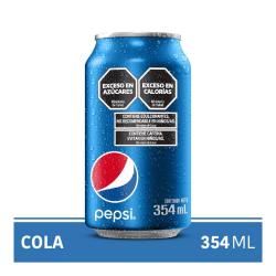 Gaseosa cola descartable - lata Pepsi 354 Cm3