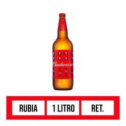Cerveza retornable rubia Budweiser 1 Lt