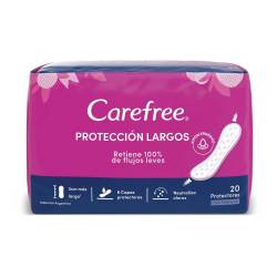 Protectores diarios largos Carefree 20 U