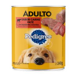 Alimento perro adulto carne - lata Pedigree 340 Gr