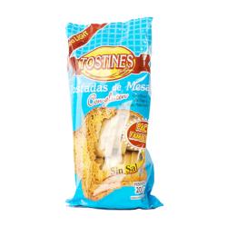 Tostadas con gluten sin sal Tostines 200 Gr
