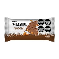 Chocolate con leche y almendras Vizzio 100 Gr