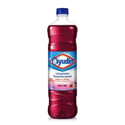 Limpiador líquido desinfectante floral botella Ayudín 900 Ml