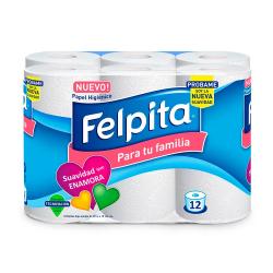 Papel higiènico 12x30 metros Felpita 12 U