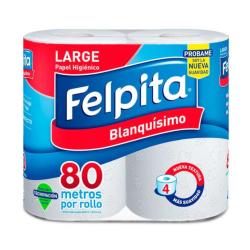 Papel higienico 4x80 m Felpita 4 U