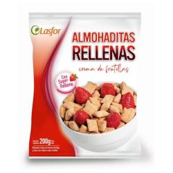 Bocadito cereal relleno frutilla Lasfor 200 Gr