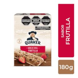 Barra cereal frutilla Quaker 180 Gr