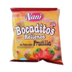Bocadito sin tacc rellenas frutilla Nani 150 Gr