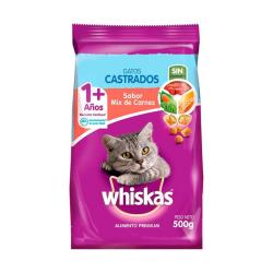 Alimento gato adultos castrados Whiskas 500 Gr