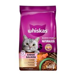 Aliemento gato adulto bueno por naturaleza salmon Whiskas 500 Gr