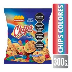 Galletita con chips colores Gold Mundo 300 Gr