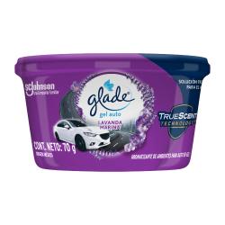 Aromatizante continuo gel auto lavanda marina Glade 70 Gr