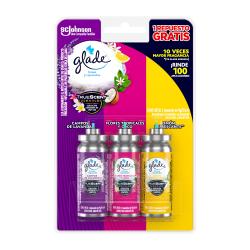Aromatizante de ambiente repuesto mix 3x12cc Glade Toque 36 Cm3