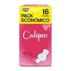 Toallas femeninas con alas anatómica Calipso 16 U