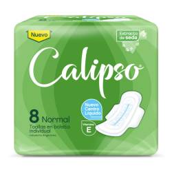 Toallas femenina con alas normal Calipso 8 U