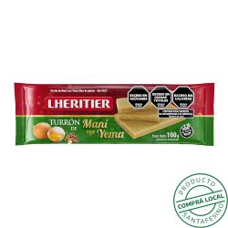 Turrón de maní con yema Lheritier 100 Gr