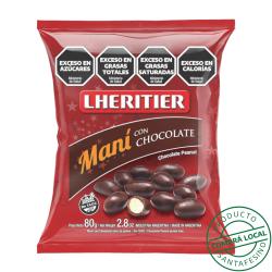Maní con chocolate - bolsa Lheritier 80 Gr