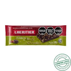 Turrón de maní con chocolate Lheritier 100 Gr