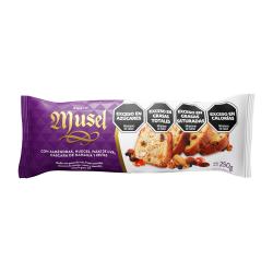 Budín con nuez almendras y pasas Musel 250 Gr