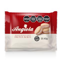 Alfajor sin tacc sabor frutos rojos Angiola 40 Gr