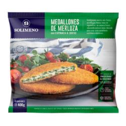 Hamburguesa merluza con espinaca y queso Solimeno 400 Gr