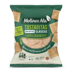 Tostaditas de arroz clásicas Molinos Ala 100 Gr