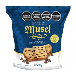 Pan dulce con chips chocolate Musel 500 Gr