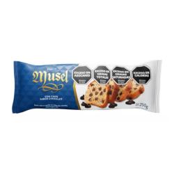 Budín con chips chocolate Musel 250 Gr