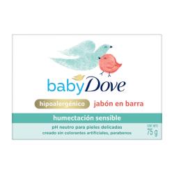 Jabon tocador humectación sensible Dove Baby 75 Gr