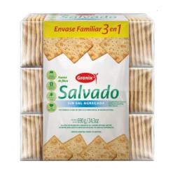 Galletita salvado sin sal Granix 690 Gr