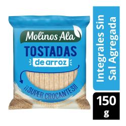 Tostadas de arroz integral sin sal Molinos Ala 150 Gr